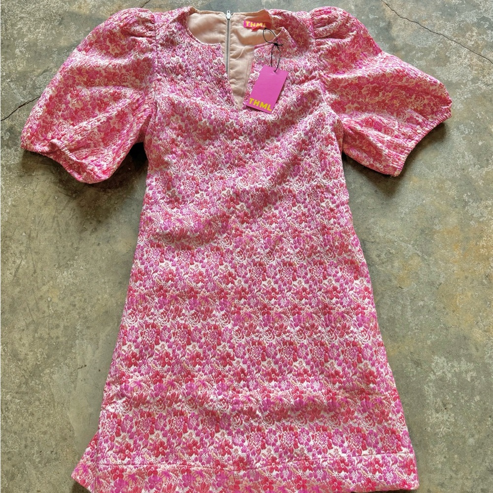 THML Puff Sleeve Dress